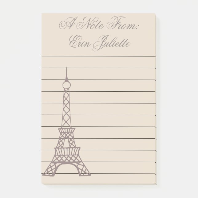 Post-it® Cadeau de la tour Eiffel Paris pour fille personna (Devant)