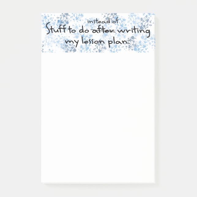 Post-it® Cadeau drôle de professeur (Devant)