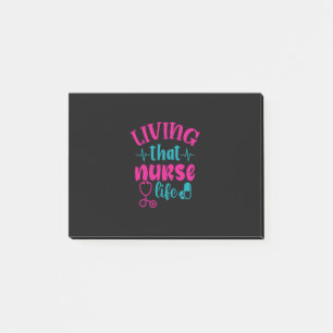 Post-it® Cadeau infirmière Vivre Cette Vie Infirmière