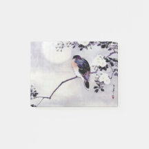 Cadeau japonais de note de post-it d'oiseau