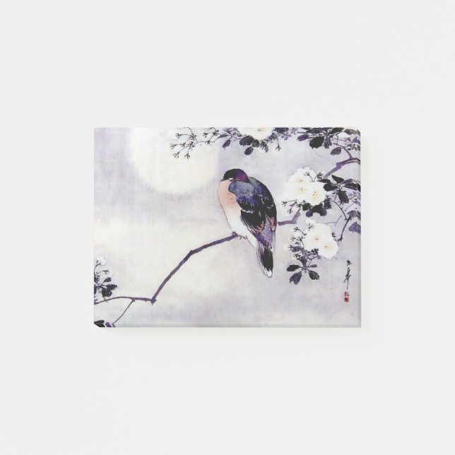 Post-it® Cadeau japonais de note de post-it d'oiseau (Devant)