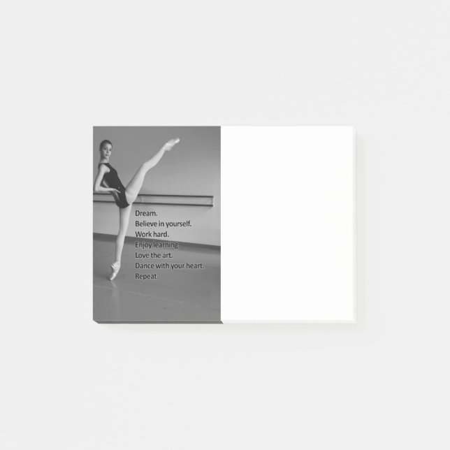 Post-it® Cadeau rêveur de danse pour des danseurs (Devant)