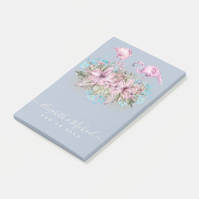 Post-it® Cadeaux de PLANIFICATION pour mariée - Thème Flama (Incliné)