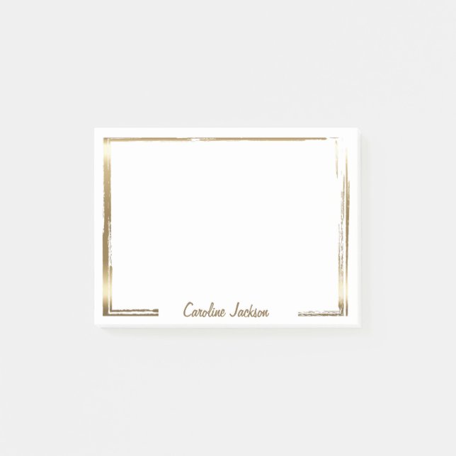 Post-it® Cadre doré sophistiqué personnalisé (Devant)