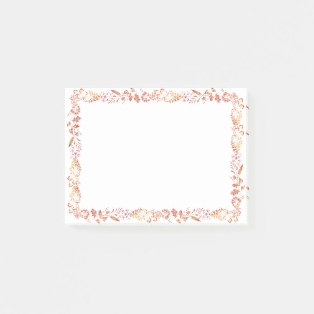 Post-it® Cadre Floral (Devant)