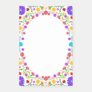 Post-it® Cadre Floral mexicain Fiesta coloré