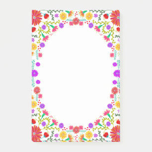 Post-it® Cadre Floral mexicain Fiesta coloré