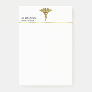 Post-it® Caducée en or Médicale professionnel