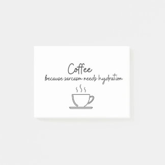 Post-it® Café parce que le sarcasme a besoin d'hydratation