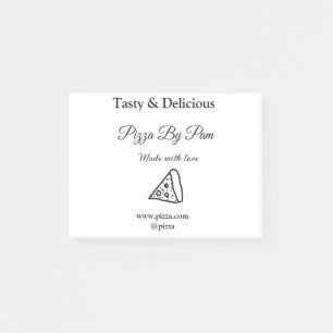 Post-it® Café restaurant pizza savoureuse fait avec amour a