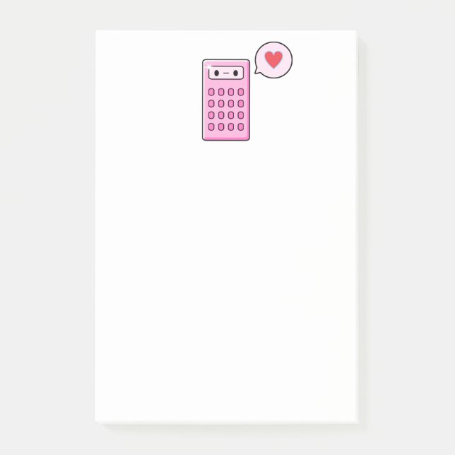 Post-it® Calculatrice mignonne (Devant)
