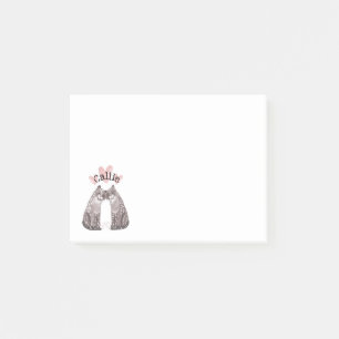 Post-it® Câlins de gros chat Ajoutez votre nom