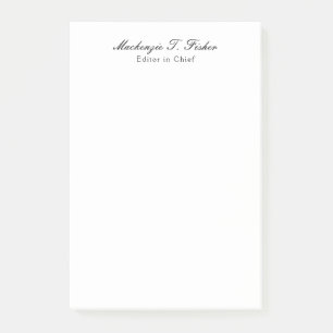 Post-it® Calligraphie classique Élégante Plaque blanche sim