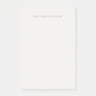 Post-it® Calligraphie de nom propre simple couleur pastel