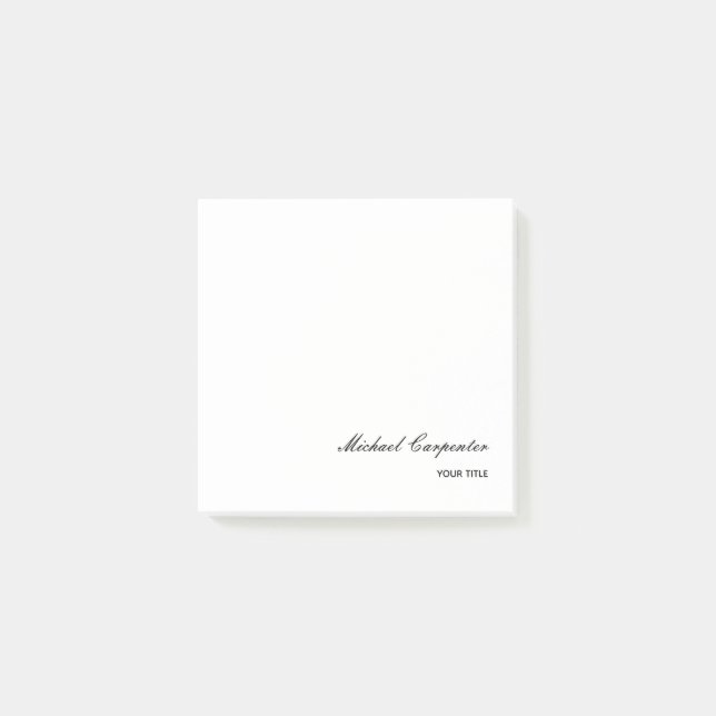 Post-it® Calligraphie professionnelle simple (Devant)