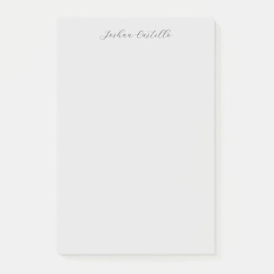 Post-it® Calligraphie Simple Grey Nom professionnel