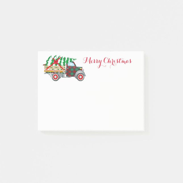 Post-it® Camion de Noël Post-it-Notes (Devant)