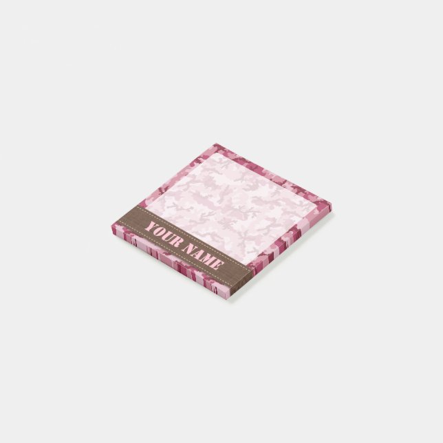 Post-it® Camouflage rose (Incliné)
