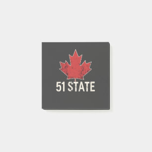 Post-it® Canada 51e État Trump Drapeau américain et canadie