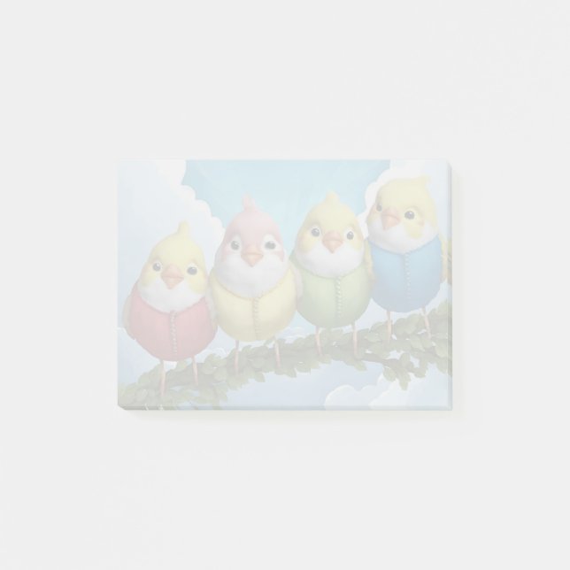 Post-it® Canaries colorées (Devant)