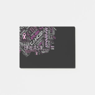 Post-it® Cancer du sein Sensibilisation Mot Cloud ID261