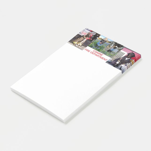 Post-it® Canine Fire Department Note Pad (Incliné)