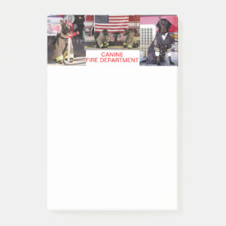 Post-it® Canine Fire Department Note Pad