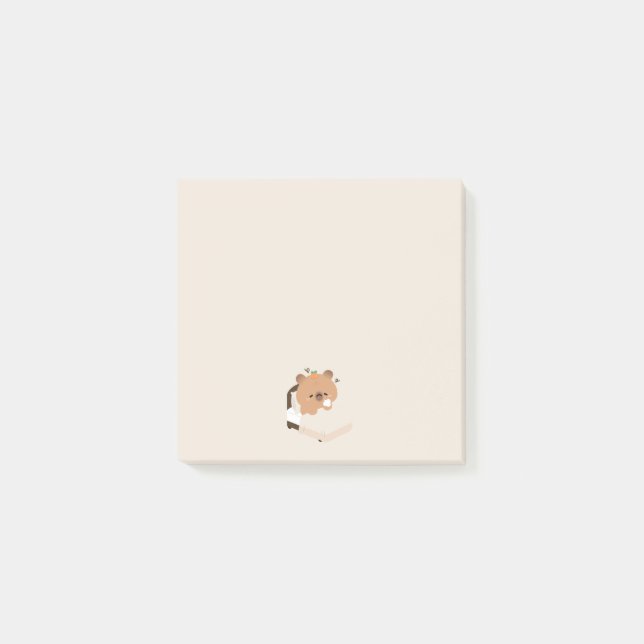Post-it® Capybara mignon et fatigué (Devant)