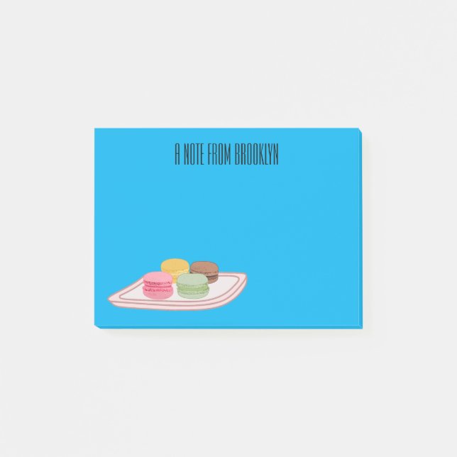 Post-it® Caricature de Macaron (Devant)