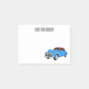 Post-it® Caricature de voiture classique 1948