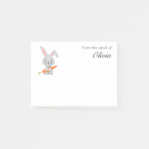 Post-it® Caricature drôle lapin mignon lapin carotte