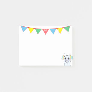 Post-it® Caricature lama & rubans multicolores à faire List