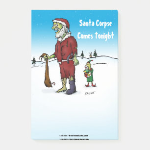 Post-it® Caricature Zombie de père Noël Corpse