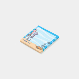 Post-it® Caricatures de calmar Trois caricatures de calmar