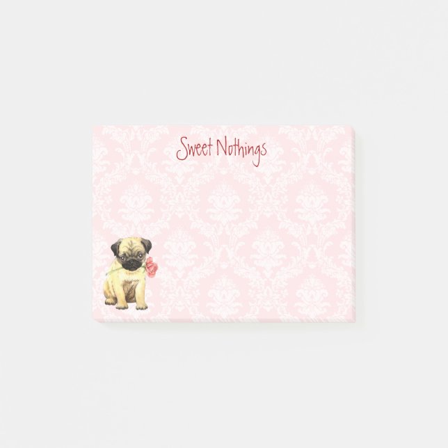 Post-it® Carlin rose de Valentine (Devant)
