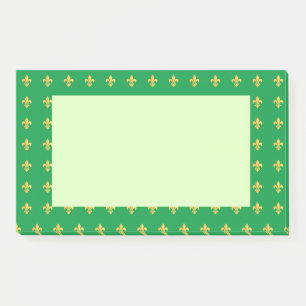 Post-it® Carnaval Mardi Gras Arlequin Gold Fleur de Lis