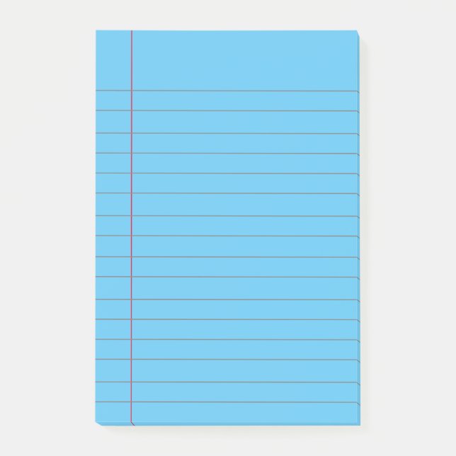 Post-it® carnet scolaire bleu-lin Papier post-it N (Devant)