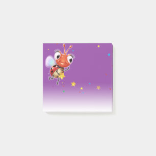 Post-it® carré de fondu violet Lil Ladybug  Bloc de notes P