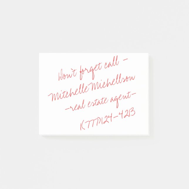 Post-it® Carte de visite Stick II (Devant)