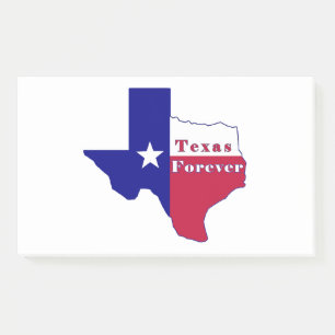 Post-it® Carte du drapeau Texas Forever