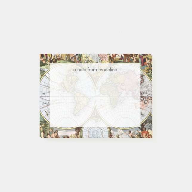 Post-it® Carte du monde (Devant)