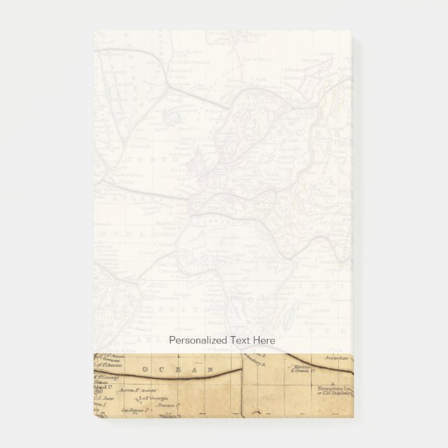 Post-it® Carte du monde sur la projection de Mercators (Devant)