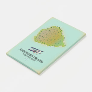 Post-it® Carte du territoire britannique d'outre-mer de l'î