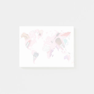 Post-it® Carte en pastel du monde de Comestics