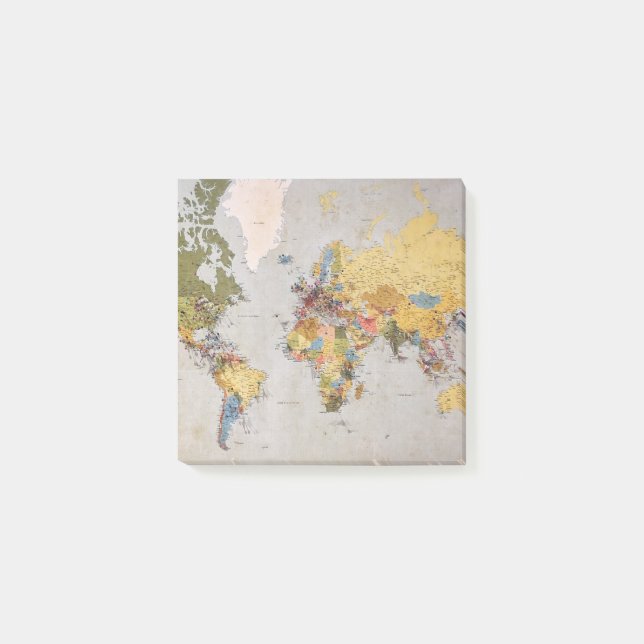 Post-it® carte mondiale (Devant)
