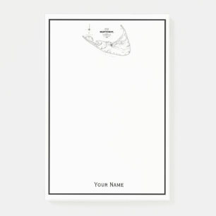 Post-it® Carte Vintage de l'île Nantucket