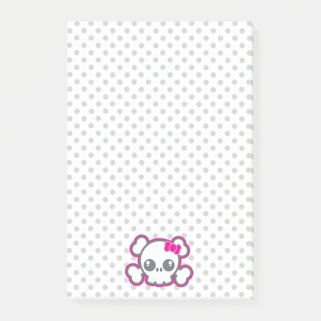 Post-it® Cartes à notes Kawaii Pink Ribbon (Devant)