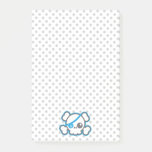 Post-it® Cartes à notes Kawaii Pirate Skull