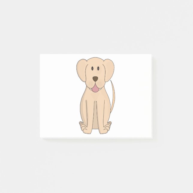 Post-it® Cartoon de chien Extraordinaire Labrador Retriever (Devant)