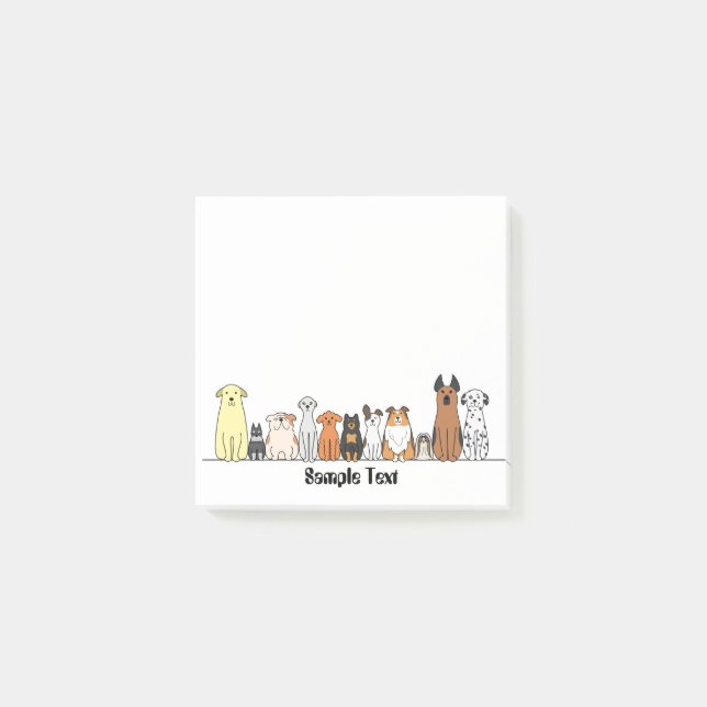 Post-it® cartoon dogs postit (Devant)